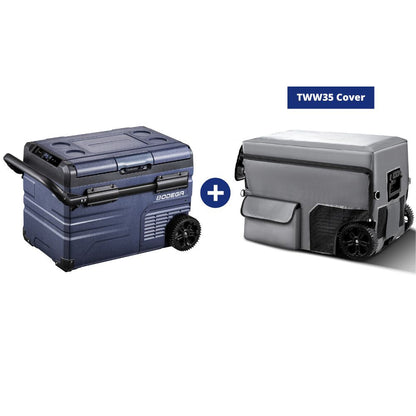 BODEGAcooler Portable Refrigerator 37qt/35L Dual Zone on Wheels  - TWW35