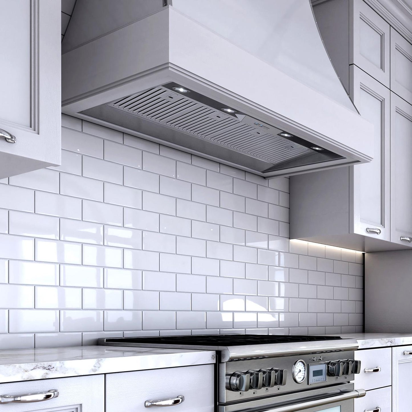 XO APPLIANCE XOIL4819SC 48" CCC 600/395 CFM liner insert hood 19" D in Stainless Steel - XOIL4819SC