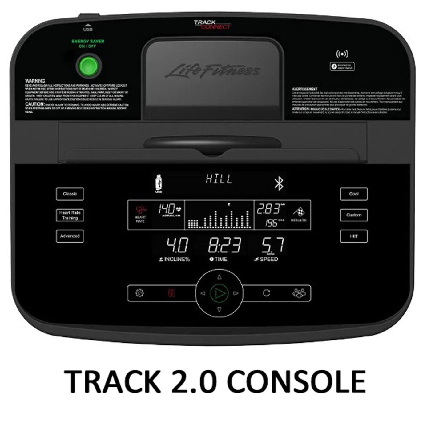 Life Fitness F3 Folding Treadmill - F3-XX00-0103-HCTTrack2.0 - Image 7